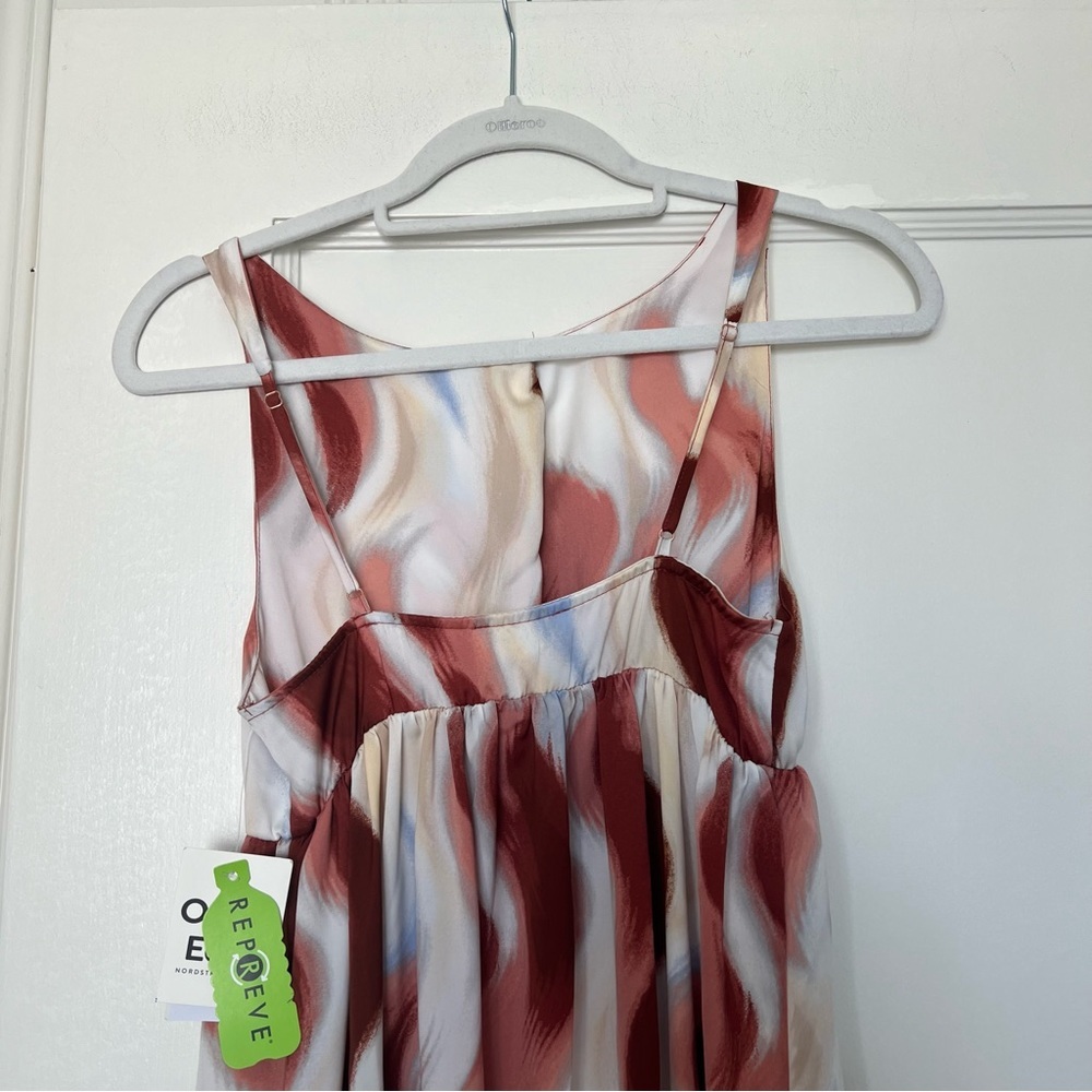 Open Edit Twist Front Abstract Print Tie Dye Maxi… - image 6